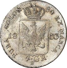 4 Groschen 1803 B   "Silesia"