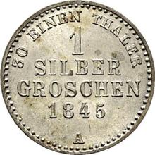 Silber Groschen 1845 A  