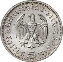 5 Reichsmark 1936 E   "Hindenburg"