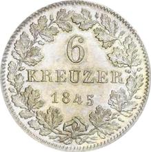 6 Kreuzer 1845   