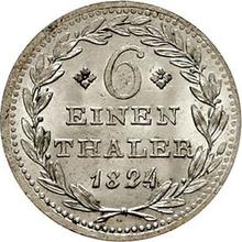 1/6 Thaler 1824   