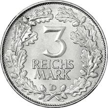 3 Reichsmark 1925 D   "Rhineland"