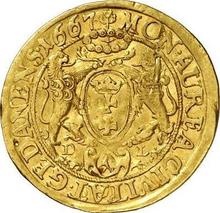 Ducat 1667  DL  "Danzig"