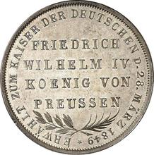 2 Gulden 1849    "Election of Frederick William IV as king"