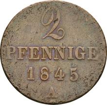2 fenigi 1845 A  