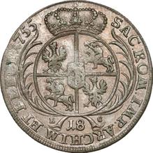 Ort (18 Groszy) 1755  EC  "Crown"