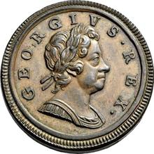 Halfpenny 1717    "First laureated bust"