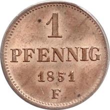 1 Pfennig 1851  F 