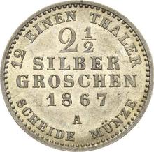 2-1/2 Silber Groschen 1867 A  