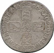 Shilling 1696 y   "Third laureate bust"