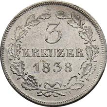 3 Kreuzer 1838   