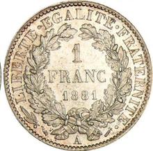 1 frank 1881 A  