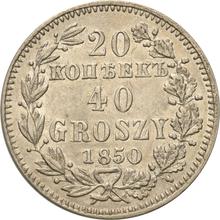 20 Kopeks - 40 Groszy 1850 MW  