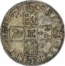 Shilling 1709 E   "The Edinburgh Portrait"