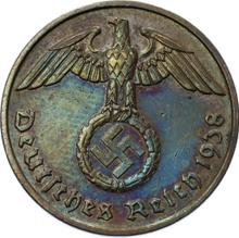 2 рейхспфеннига 1938 F  