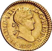 1/2 Escudo 1819 L JP 