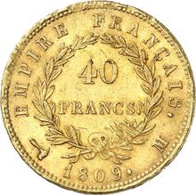 40 Francs 1809 M  