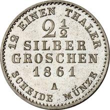 2-1/2 Silber Groschen 1861 A  
