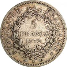 5 Franken 1872 K   "Herkules"