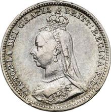 3 Pence 1891    "Jubiläumsporträt"