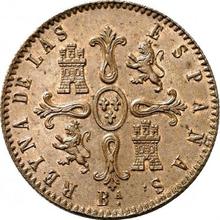 8 Maravedís 1852 Ba   "Denomination on obverse"