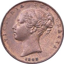 Farthing 1843   WW