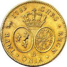 Double Louis d'Or 1783 B  