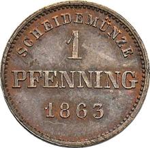 1 Pfennig 1863   