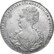 Rouble 1725 СПБ   "Petersburg type, portrait to the left"
