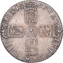 Sixpence 1697 C   "Third laureate bust"