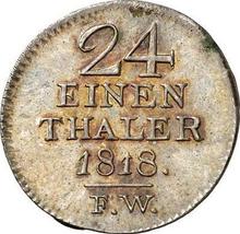 1/24 Thaler 1818  F.W. 