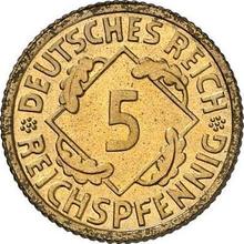 5 Reichspfennig 1936 E  