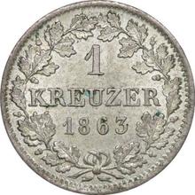 1 крейцер 1863   