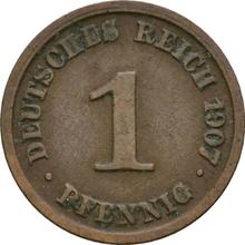 1 Pfennig 1907 J  