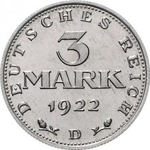 3 Mark 1922 D   "Constitution"