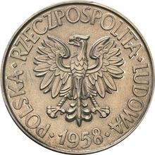 10 Zlotych 1958   KZ EJ "200th Anniversary of the Death of Tadeusz Kosciuszko" (Pattern)