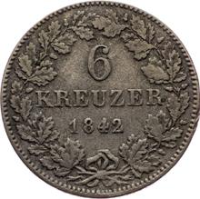 6 Kreuzer 1842   
