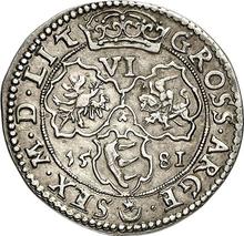 6 Groszy (Szostak) 1581    "Lithuania"