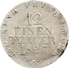 1/12 Thaler 1827  S 