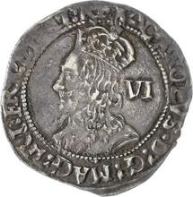 Sixpence no date (no-date-1642)    "Sixth portrait type"