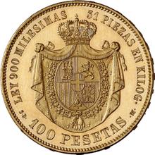 100 Pesetas 1871  SDM 