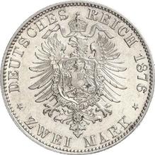 2 Mark 1876 E   "Saxony"