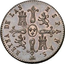 8 Maravedís 1845    "Denomination on obverse"