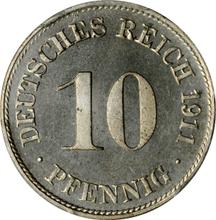 10 Pfennig 1911 D  