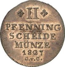 2 Pfennig 1827  CvC 