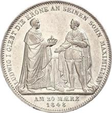 2 Thaler 1848    "Abdication of Ludwig I"