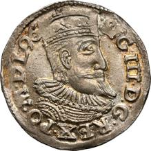 3 Groszy (Trojak) 1596  IF HR ID  "Poznań Mint"