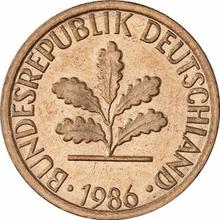 1 Pfennig 1986 F  
