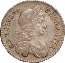 Shilling 1675    "Second laureate bust"