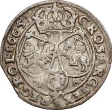 6 Groszy (Szostak) 1665  TA  "Bust in a circle frame"
